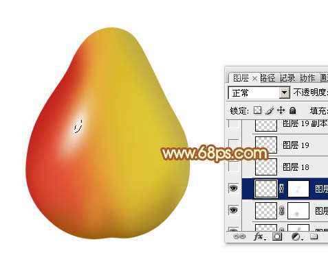 PS绘制精致逼真小梨 优图宝网 PS入门实例教程