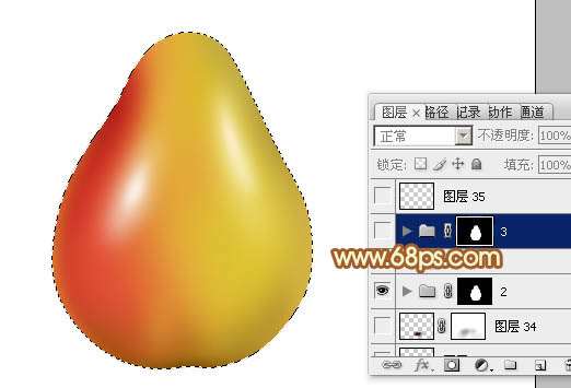 PS绘制精致逼真小梨 优图宝网 PS入门实例教程