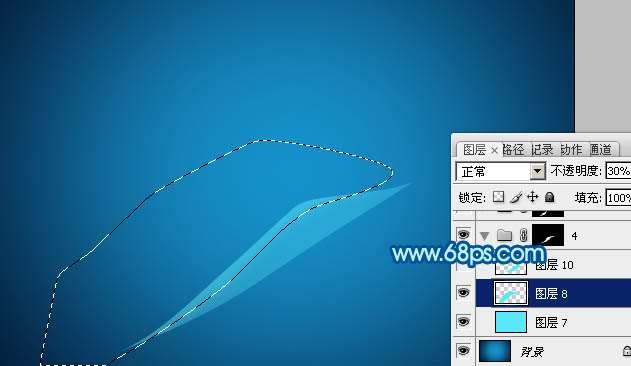 PS制作漂亮柔美淡蓝色烟雾光束效果 优图宝网 PS入门实例教程