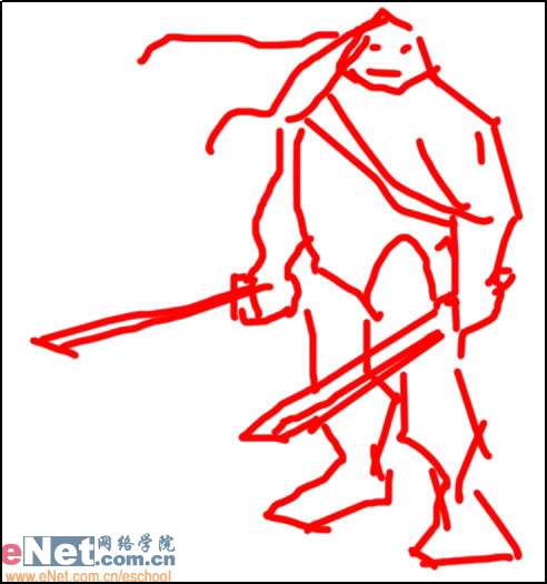 Photoshop教你鼠绘超酷忍者神龟