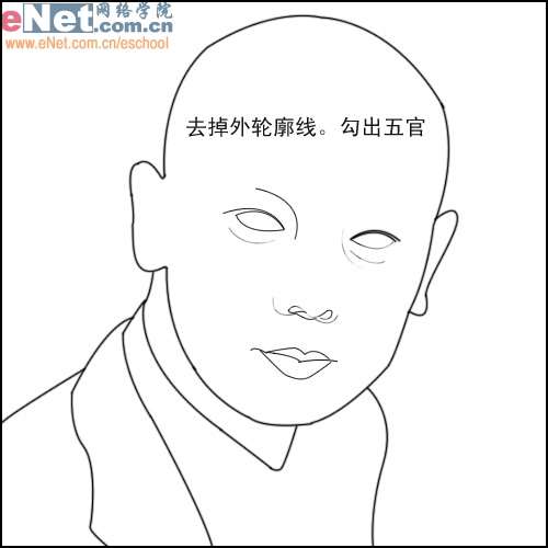 Photoshop鼠绘葛优头像速写简法