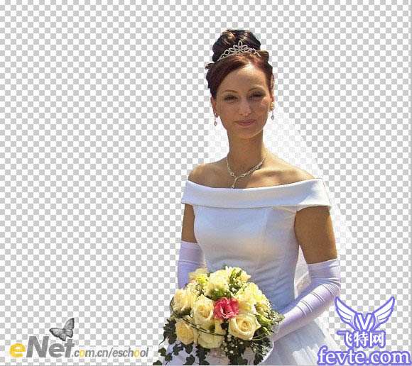 Photoshop快速抠取白色透明的婚纱 优图宝网