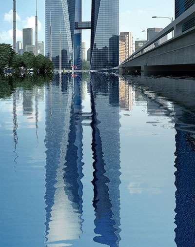 PS给建筑物制作逼真的倒影 优图宝网 PS入门实例教程