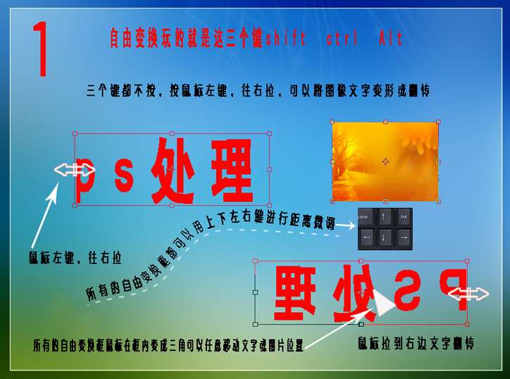 PS自由变换工具使用教程 优图宝网 PS入门实例教程