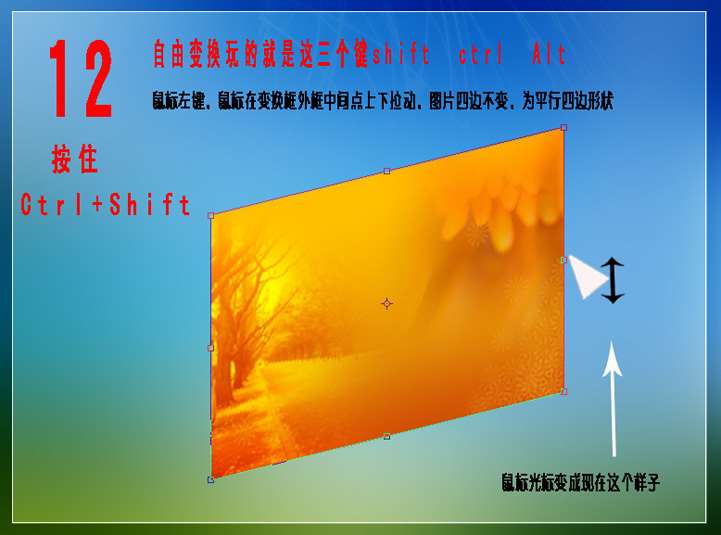 PS自由变换工具使用教程 优图宝网 PS入门实例教程
