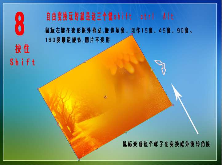 PS自由变换工具使用教程 优图宝网 PS入门实例教程