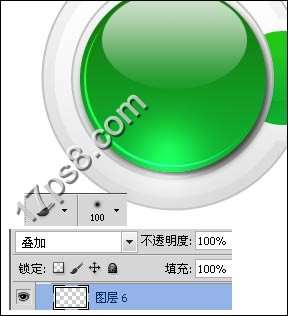 PS打造绿色质感玻璃按钮 优图宝网 PS入门实例教程