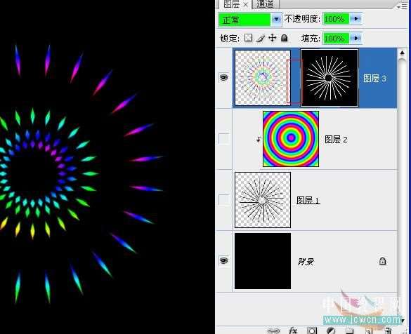 PS制作闪耀彩色光线动画 优图宝网 PS动画教程