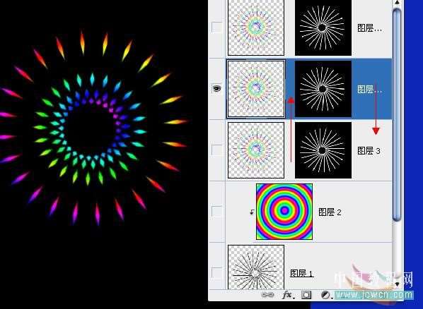 PS制作闪耀彩色光线动画 优图宝网 PS动画教程