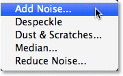 PS快速制作繁星 优图宝网 PS入门实例教程Selecting the Add Noise filter from the Filter menu. Image ? 2013 Photoshop Essentials.com