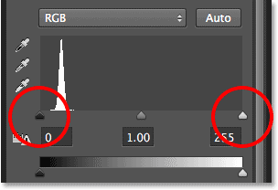 PS快速制作繁星 优图宝网 PS入门实例教程The Properties Panel in Photoshop CS6 showing the Levels adjustment layer controls. Image ? 2013 Photoshop Essentials.com