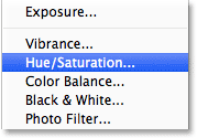 PS快速制作繁星 优图宝网 PS入门实例教程Adding a Hue/Saturation adjustment layer in Photoshop. Image ? 2013 Photoshop Essentials.com