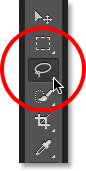 PS快速制作繁星 优图宝网 PS入门实例教程Selecting the Lasso Tool in Photoshop. Image ? 2013 Photoshop Essentials.com
