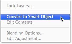 PS简单快速打造冲击力效果照片 优图宝网 PS入门实例教程Choosing Convert to Smart Object from the menu. Image ? 2013 Photoshop Essentials.com