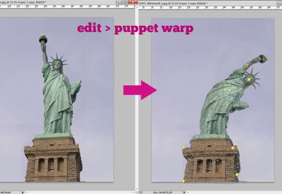 八个不可错过的PS小技巧 优图宝网 PS入门实例教程Puppet Warp Puppet Warp