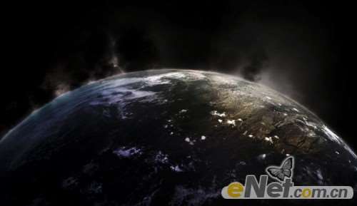 PS合成星球撞击场景 优图宝 PS图片合成教程