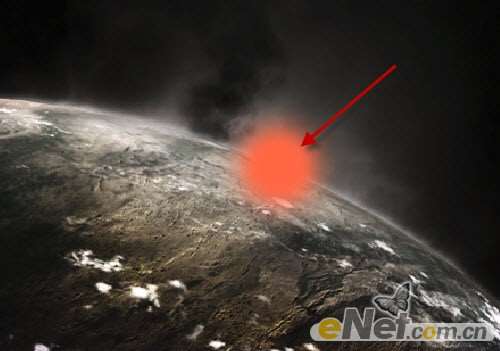 PS合成星球撞击场景 优图宝 PS图片合成教程