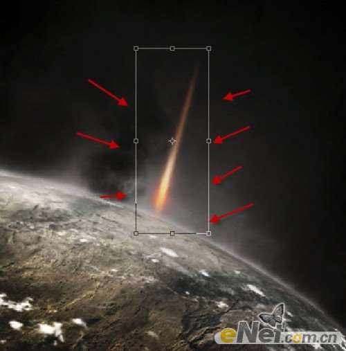 PS合成星球撞击场景 优图宝 PS图片合成教程