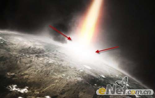 PS合成星球撞击场景 优图宝 PS图片合成教程