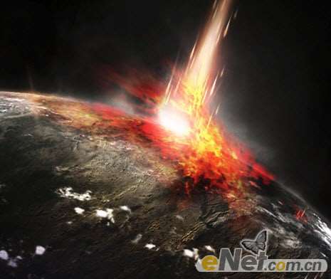 PS合成星球撞击场景 优图宝 PS图片合成教程
