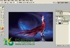 PS合成唯美中国风美女星空效果照片 优图宝 PS图片合成教程