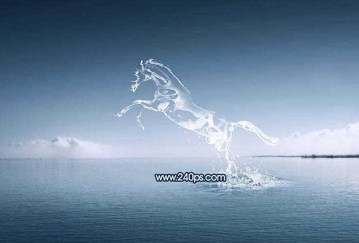 PS合成神话故事中的“水马” 优图宝 PS图片合成教程