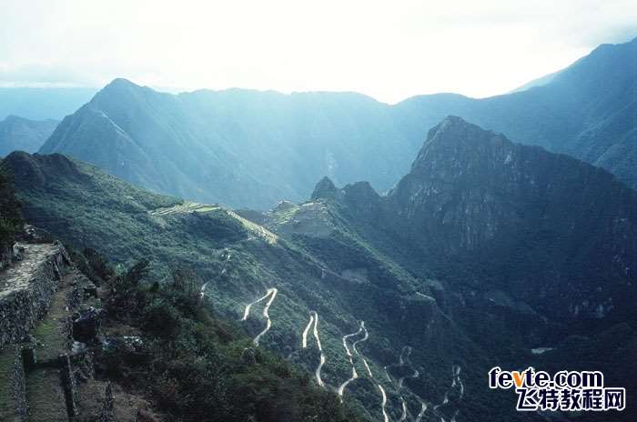 PS合成漂亮朝霞山峰美景 优图宝 PS图片合成教程