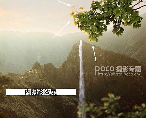 PS合成漂亮朝霞山峰美景 优图宝 PS图片合成教程
