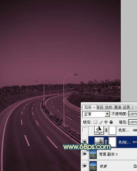 PS打造公路夜景效果图 优图宝 PS图片合成教程