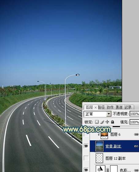 PS打造公路夜景效果图 优图宝 PS图片合成教程