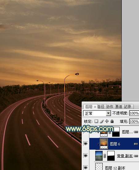 PS打造公路夜景效果图 优图宝 PS图片合成教程