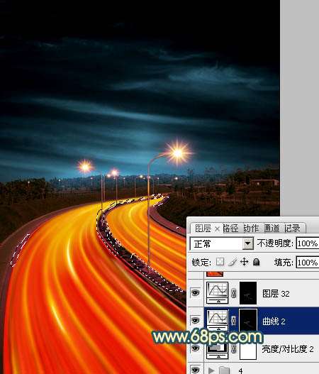 PS打造公路夜景效果图 优图宝 PS图片合成教程