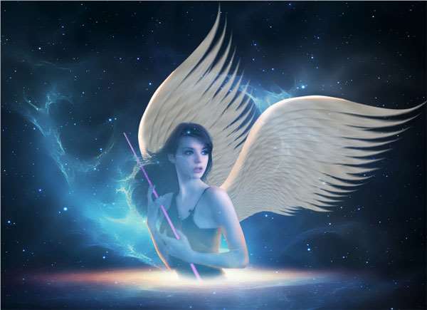 PS合成梦幻天使 优图宝 PS图片合成教程