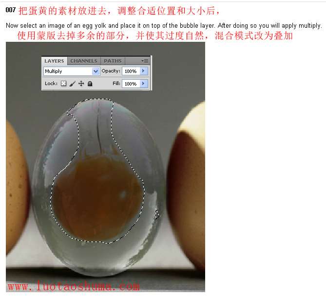 PS合成透明鸡蛋 优图宝 PS图片合成教程