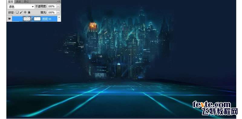 PS合成超炫科幻感场景 优图宝 PS图片合成教程