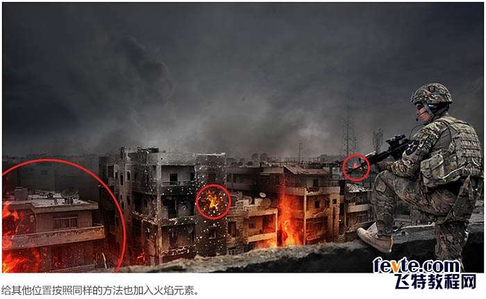 PS合成火爆美军战争电影海报 优图宝 PS图片合成教程