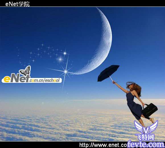 用PS把图片合成出太空漫步图片 优图宝 PS图片合成教程