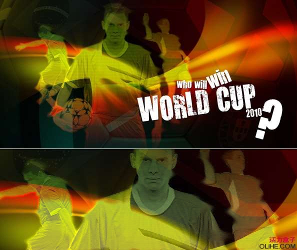 photoshop合成世界杯主题壁纸 优图宝 photoshop图片合成教程