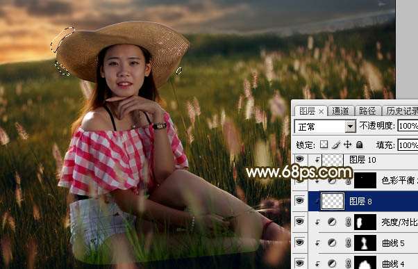 PS合成唯美日落风景照片 优图宝 PS图片合成教程