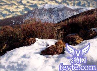 Photoshop合成雪上上的白色天使 优图宝 PS图片合成教程