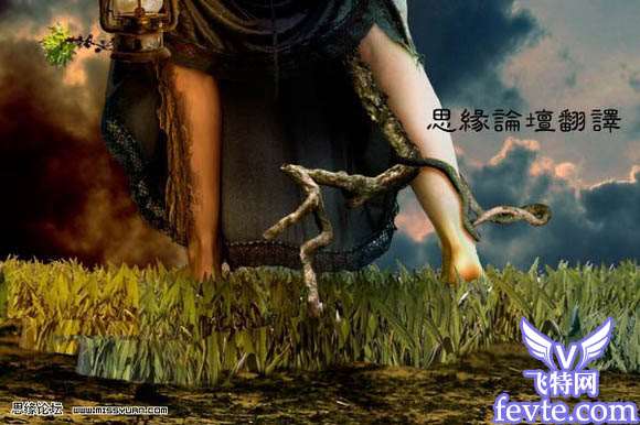Photoshop制作树枝都心动的美女 优图宝 PS图片合成教程