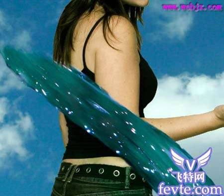PS合成能掌控水的女孩 优图宝 图片合成