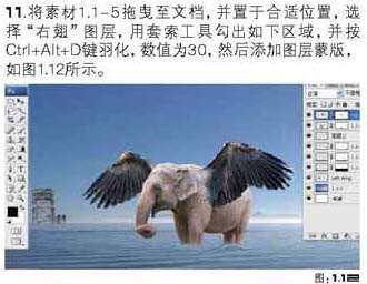PS合成带翅膀的大象 优图宝 PS图片合成教程