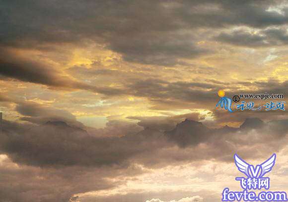 图片合成空中的城堡 优图宝 photoshop图片合成教程