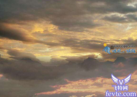图片合成空中的城堡 优图宝 photoshop图片合成教程