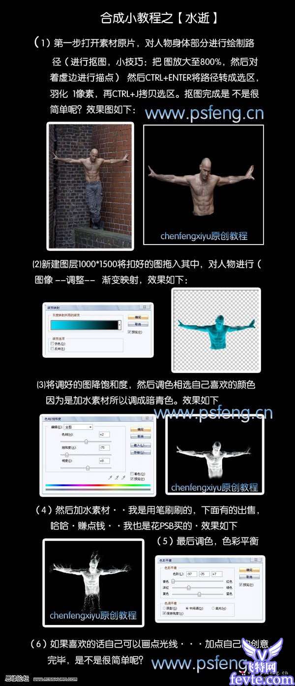 Photoshop合成飘散人物照片 优图宝 PS图片合成教程