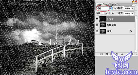 Photoshop合成狂风暴雨效果 优图宝 PS图片合成教程