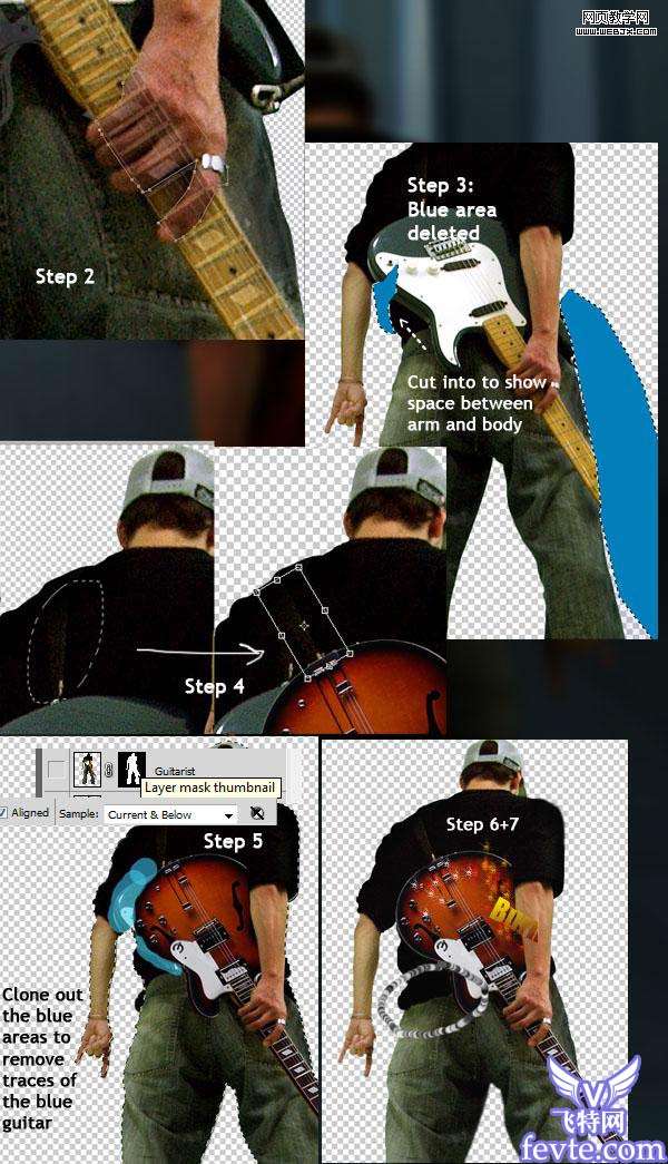 photoshop合成超酷吉他手 优图宝 photoshop合成教程Step 3