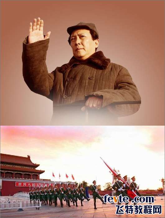 PS合成建国60周年主题海报 优图宝 PS图片合成教程