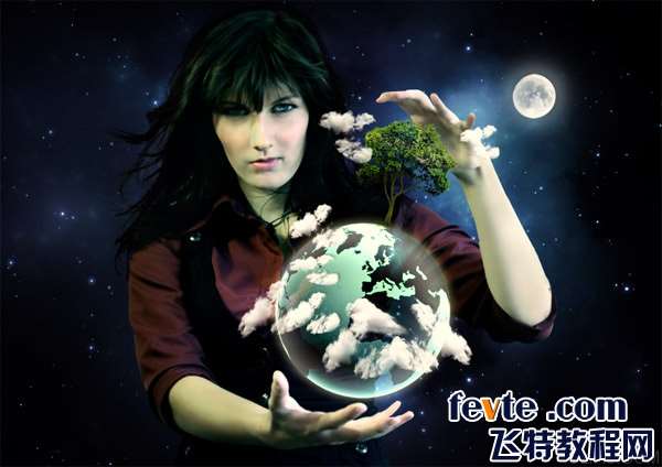 PS合成超酷女魔法师 优图宝 PS图片合成教程27